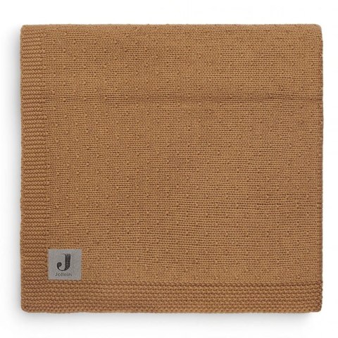 Jollein kocyk do wózka fotelika i kołyski tkany 100x75 cm BLISS KNIT Caramel Jollein kocyk do wózka fotelika i kołyski tkany 100x75 cm BLISS KNIT Caramel