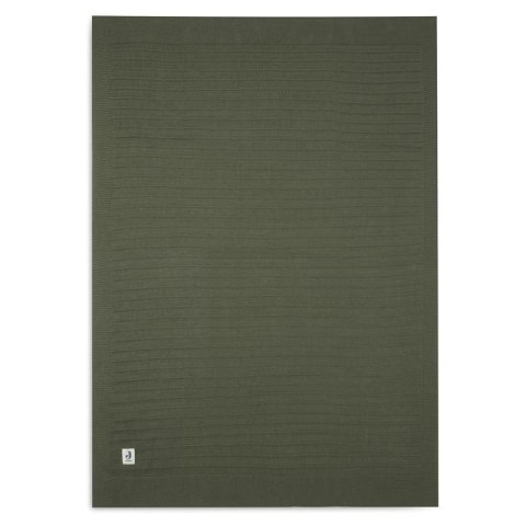 Jollein kocyk do wózka fotelika i kołyski tkany 100x75 cm PURE KNIT GOTS Leaf Green Jollein kocyk do wózka fotelika i kołyski tkany 100x75 cm PURE KNIT GOTS Leaf Green