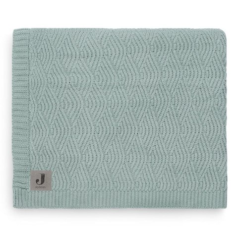 Jollein kocyk do wózka fotelika i kołyski tkany 100x75 cm RIVER KNIT Ash Green Jollein kocyk do wózka fotelika i kołyski tkany 100x75 cm RIVER KNIT Ash Green
