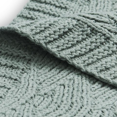 Jollein kocyk do wózka fotelika i kołyski tkany 100x75 cm RIVER KNIT Ash Green Jollein kocyk do wózka fotelika i kołyski tkany 100x75 cm RIVER KNIT Ash Green